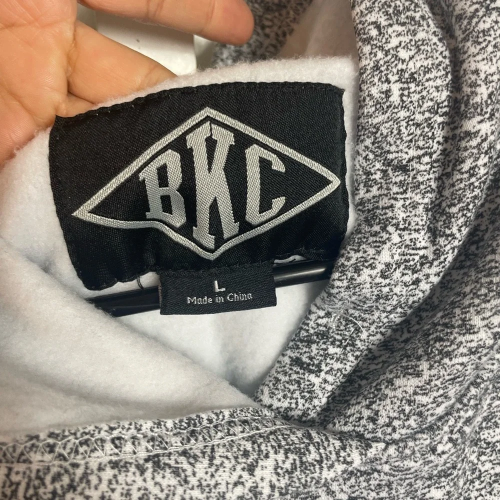 Gray BKC Unisex Hoodie Size L